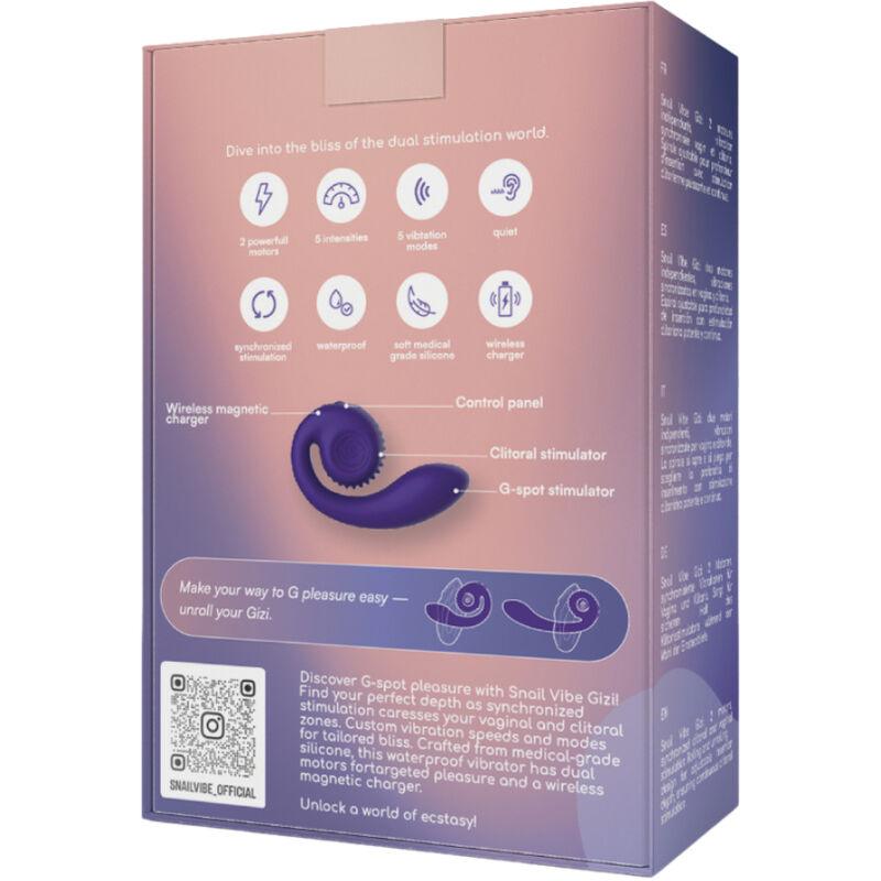 snail vibe gizi dual stimolatore rosa