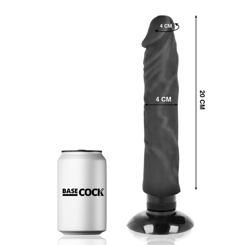 basecock vibratore realistico 2 1 naturale 20 cm o 4 cm