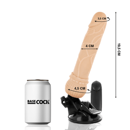 basecock vibratore telecomando naturale realistico 19 5 cm o 4 cm 1