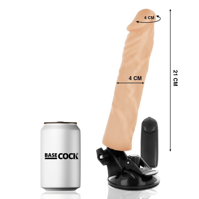 basecock vibratore realistico telecomando naturale 21 cm o 4 cm 1