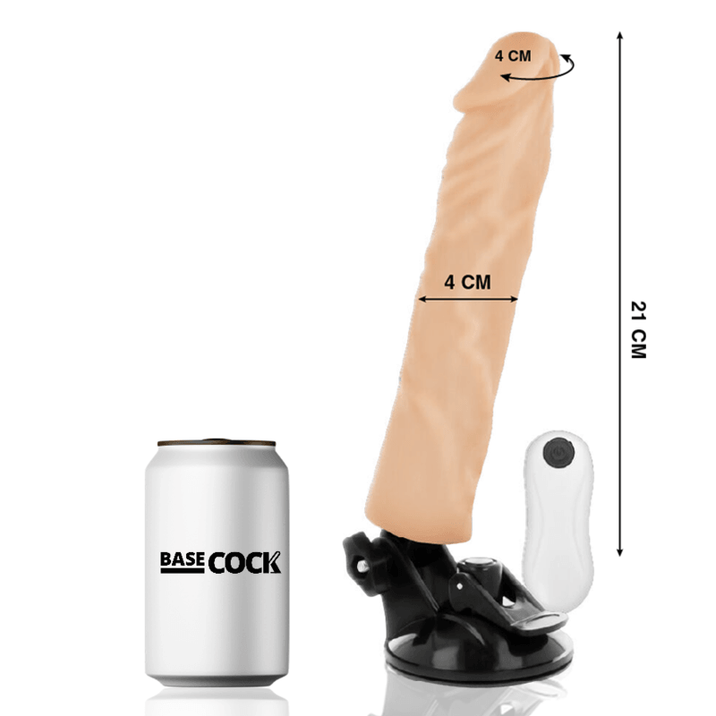 basecock vibratore realistico telecomando naturale 21 cm o 4 cm