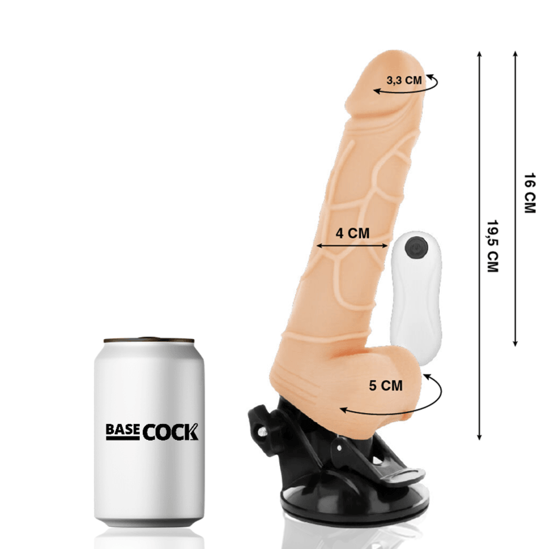 basecock vibratore realistico telecomando naturale con testicoli 19 5 cm o 4 cm