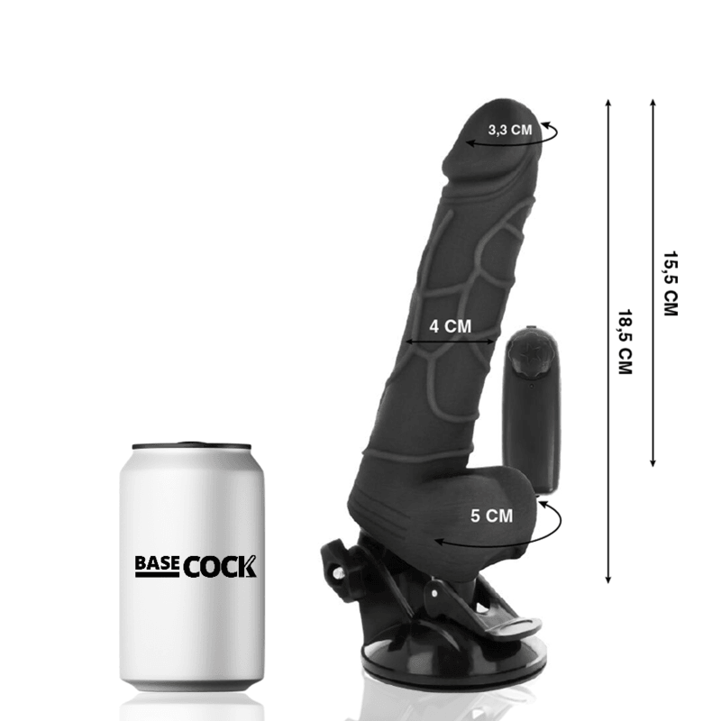 basecock vibratore telecomando naturale realistico 18 5 cm o 4cm