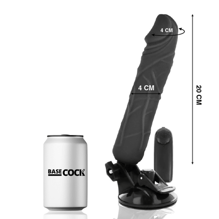 basecock vibratore telecomando naturale realistico 20 cm o 4 cm