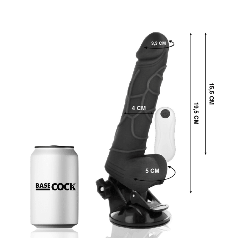 basecock vibratore realistico telecomando naturale con testicoli 19 5 cm o 4 cm