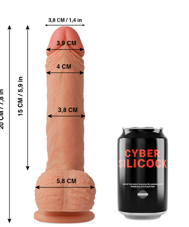cyber silicock silicone liquido morbido ultra realistico freeman 20 cm o 3 8 cm