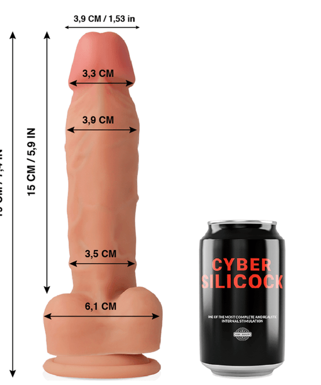 cyber silicock oliver silicone liquido morbido ultra realistico 19 cm o 3 9 cm