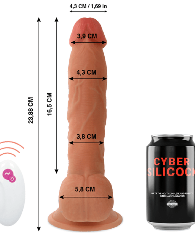 cyber silicock telecomando realistico mr john 23 88 cm o 4 3 cm