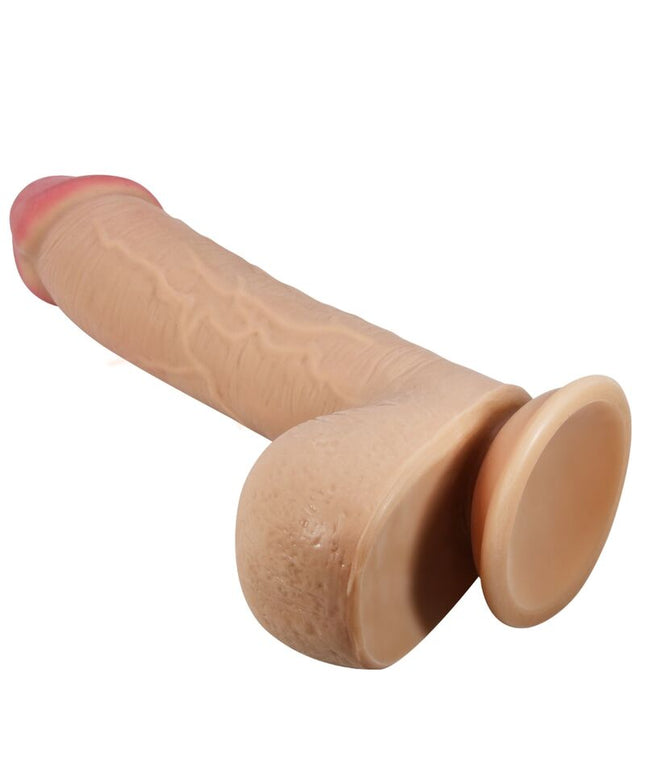 PRETTY LOVE - DILDO REALISTICO SERIE SLIDING SKIN CON VENTOSA SCORREVOLE DELLA PELLE FLESH 23,4 CM