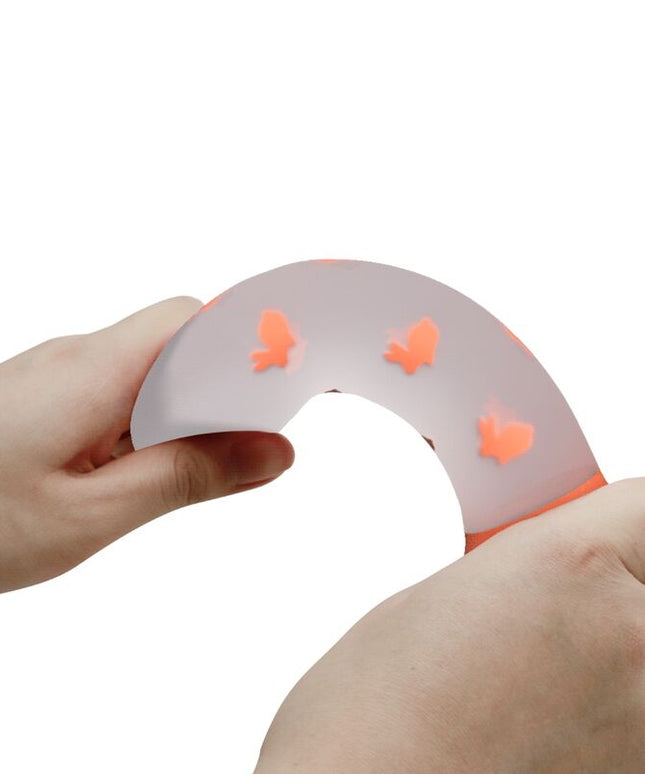 PRETTY LOVE - DILDO MAGICO NIGHTFALL SENZA VIBRAZIONI ARANCIO LUMINOSO