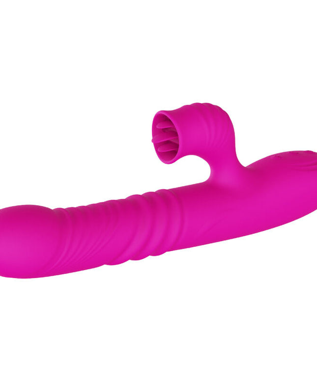 ARMONY - FANNY VIBRATORE MULTIFUNZIONE DOPPIA LINGUA FUCSIA EFFETTO CALORE