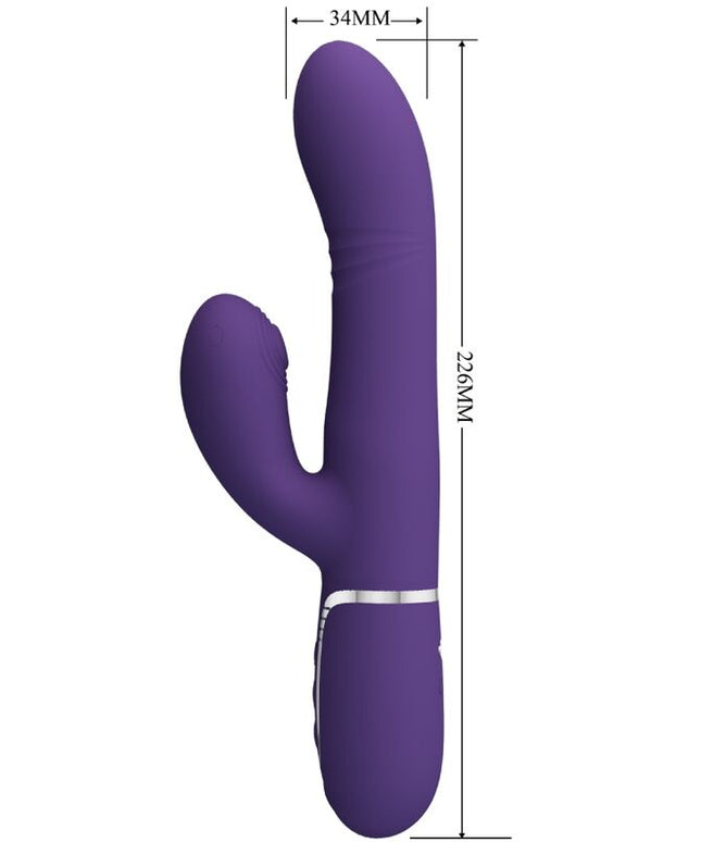 PRETTY LOVE - VIBRATORE MULTIFUNZIONE G-SPOT VIOLA