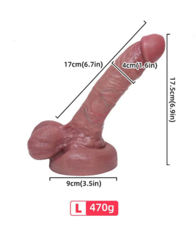 ARMONY - DILDO REALISTICO IN SILICONE LIQUIDO 17 CM