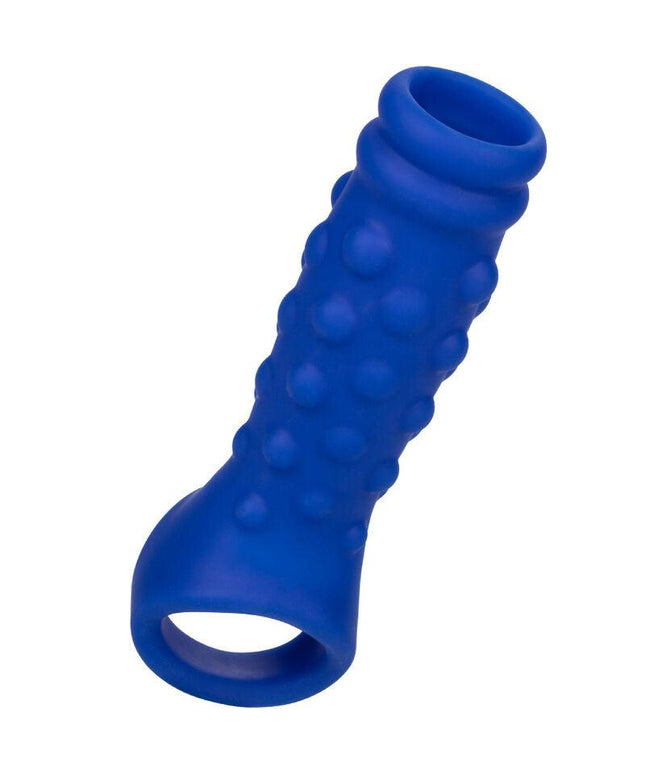 admiral copertura per pene con perline in silicone liquido blu