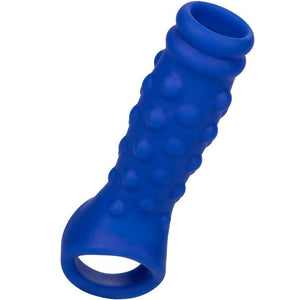 admiral copertura per pene con perline in silicone liquido blu