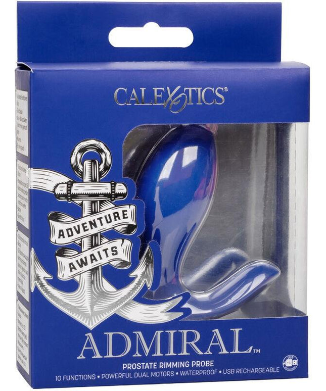 admiral stimolatore e vibratore rimming della prostata blu