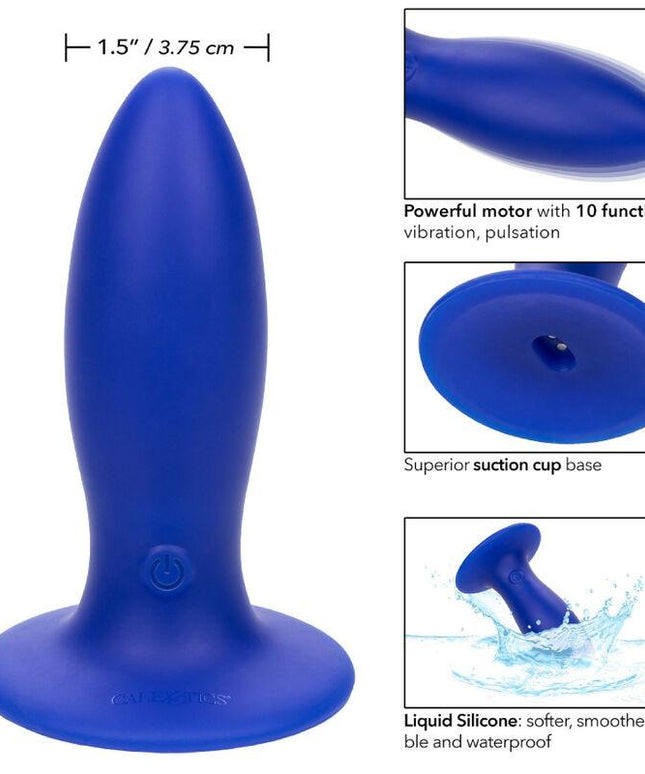 admiral vibratore plug anale torpedo blu