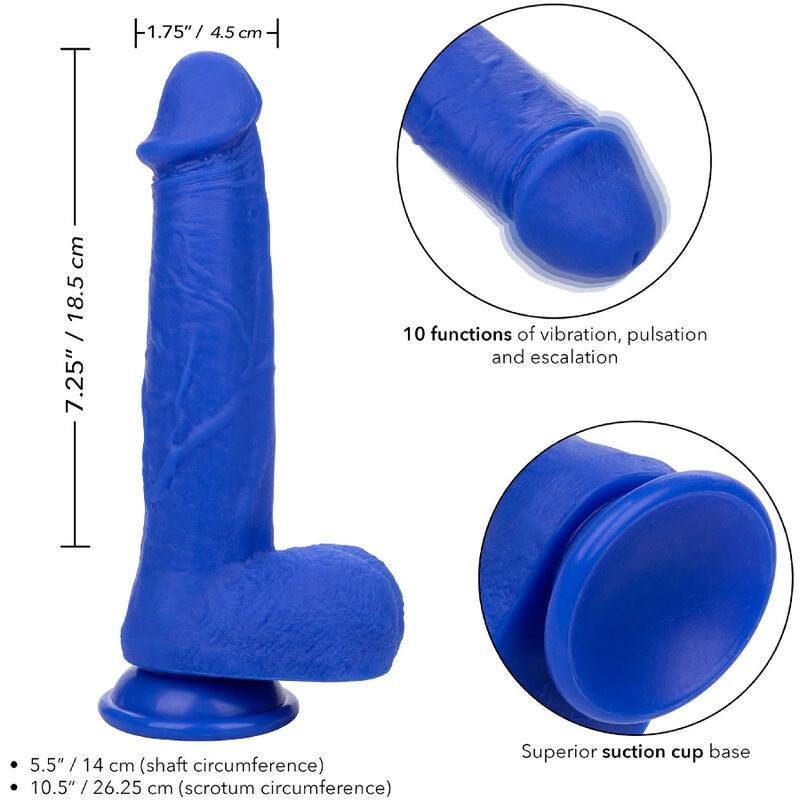 admiral vibratore dildo realistico del capitano blu