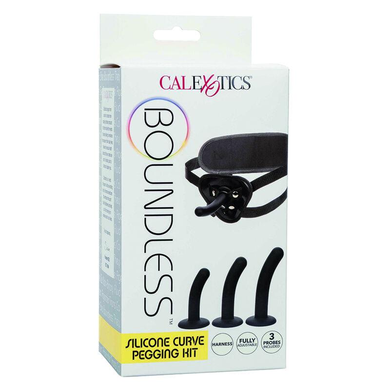 california exotics boundless kit di pegging per curve in silicone