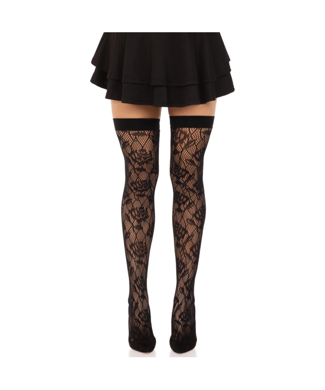 leg avenue rose selvatiche net stock nero
