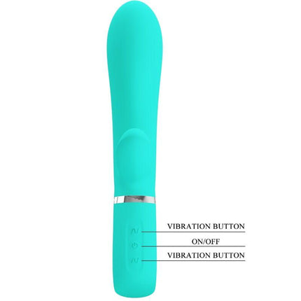 pretty love vibratore multifunzione g spot thomas verde acqua