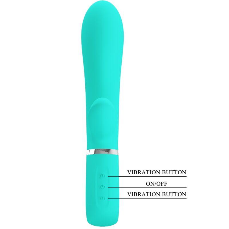 pretty love vibratore multifunzione g spot thomas verde acqua