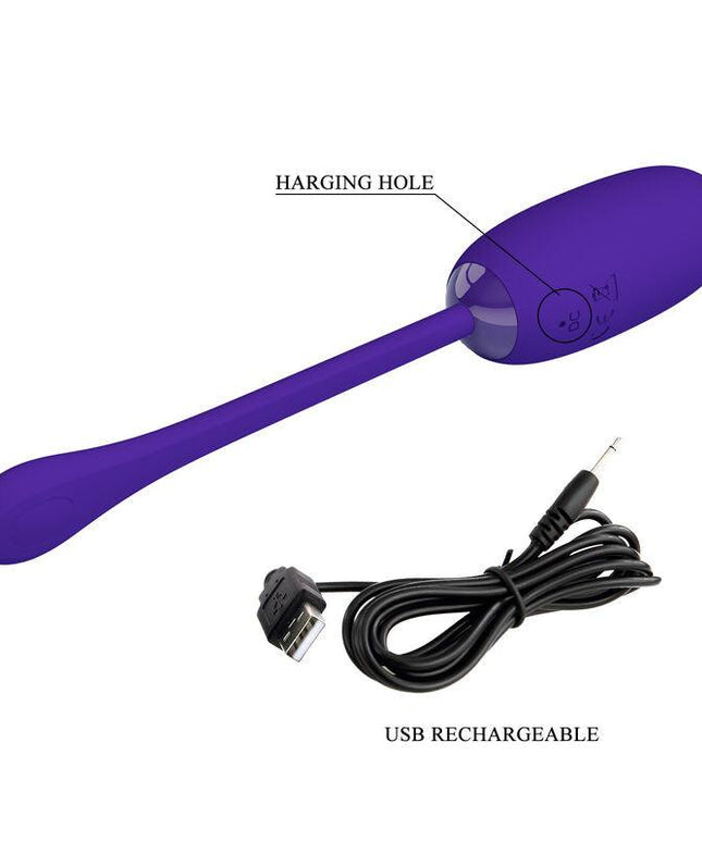 pretty love uovo vibrante julius impermeabile ricaricabile viola 1