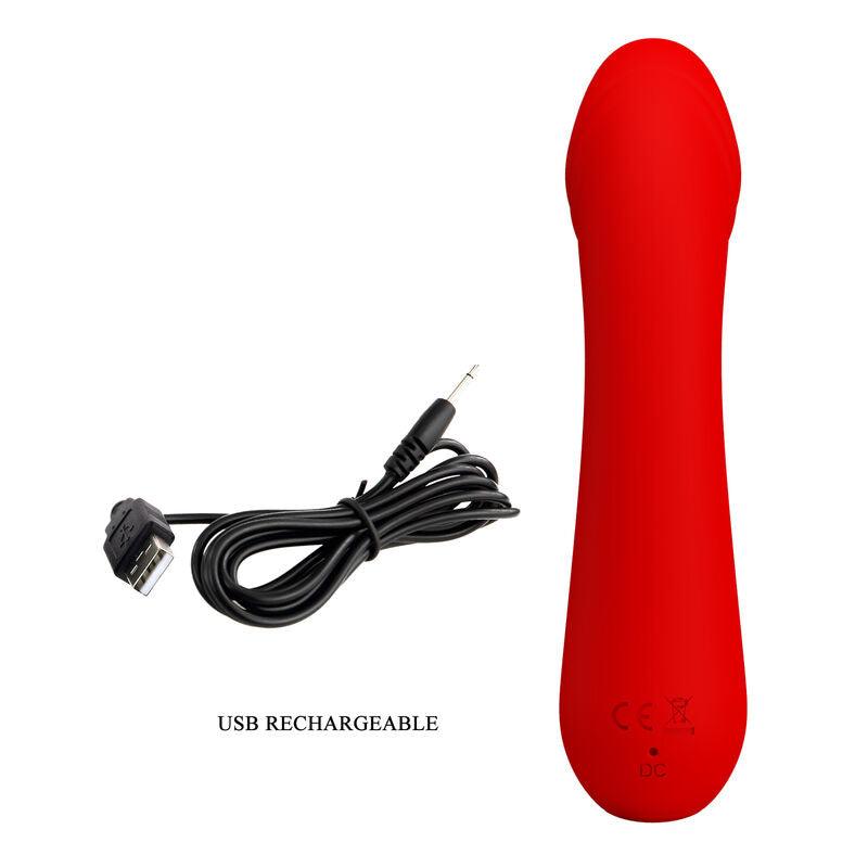 pretty love vibratore ricaricabile cetus rosso