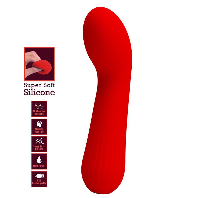 pretty love vibratore ricaricabile faun rosso