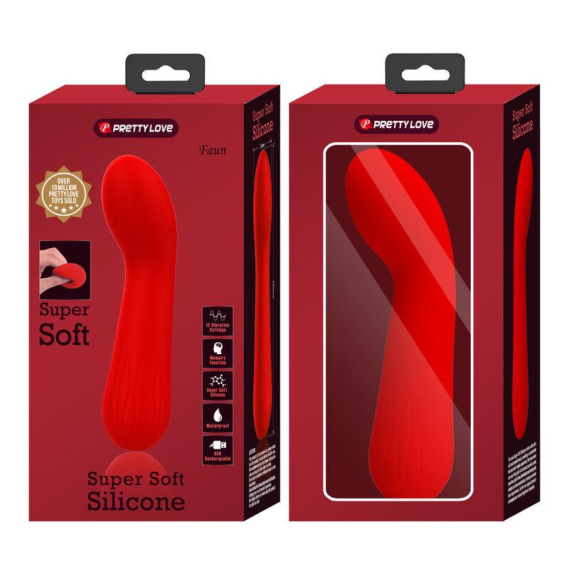 pretty love vibratore ricaricabile faun rosso