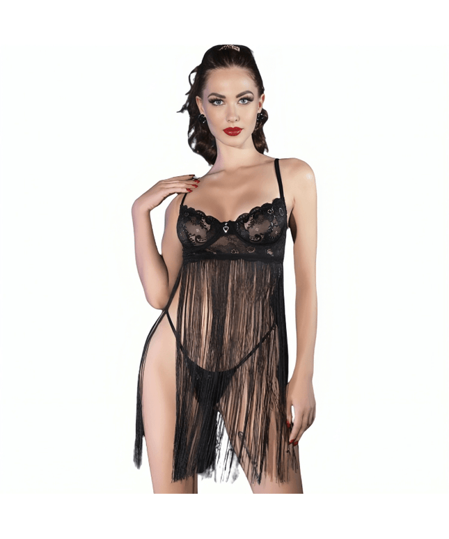 chilirose cr 4496 babydoll nero s m