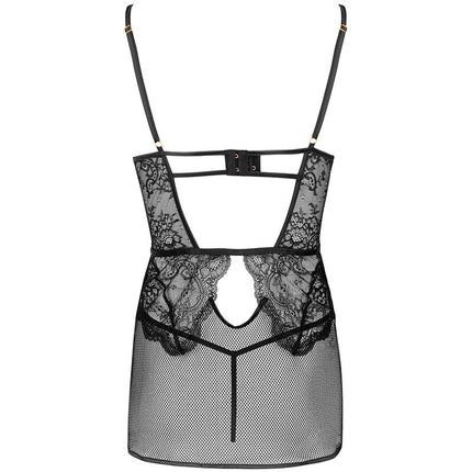 LIVCO CORSETTI FASHION - CAMICIA + SLIP BARIRIN LC 90633 NERO