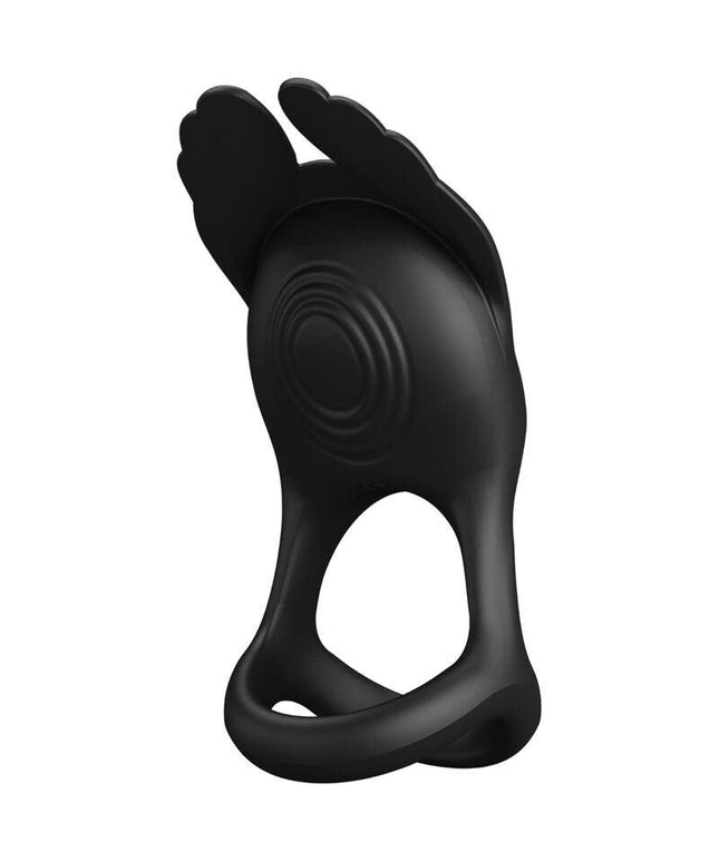 pretty love anello per pene vibrante 7 vibrazioni in silicone nero