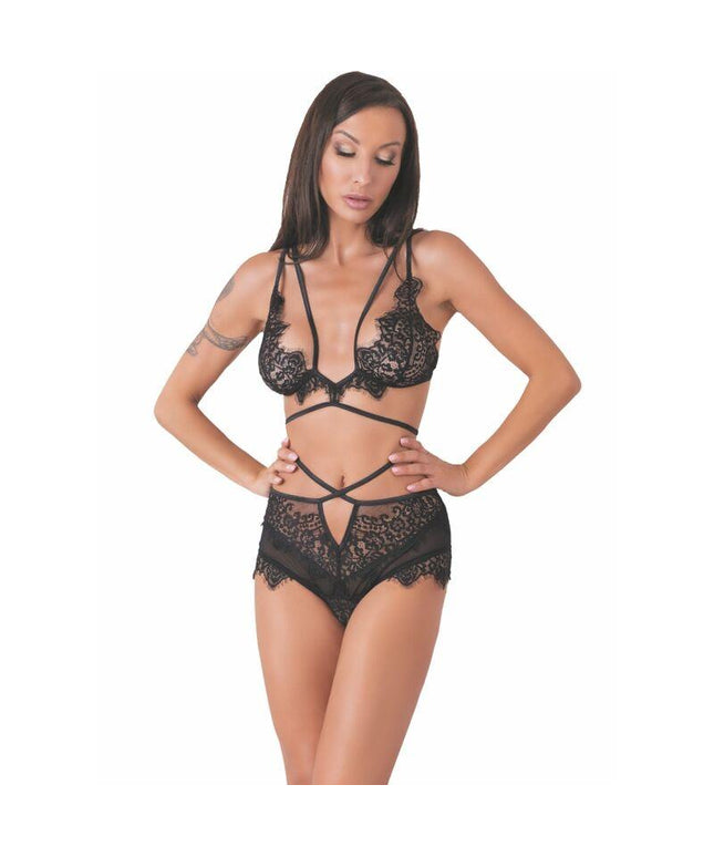livco corsetti fashion drezna lc 90733 reggiseno slip nero