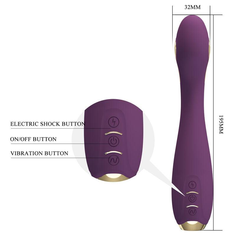 pretty love vibratore elettroshock hector by app control viola