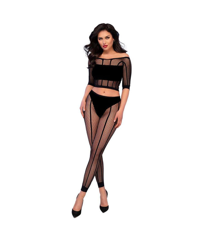 chilirose cr 4647 top e leggins nero s m