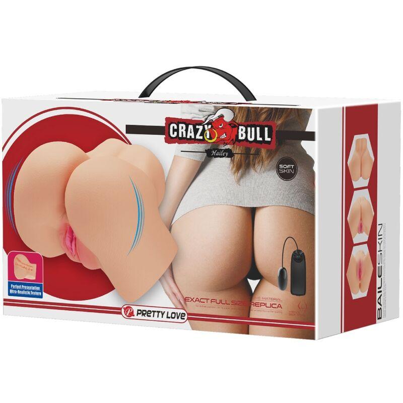 crazy bull vibratore hailey per vagina e ano realistici