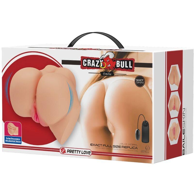 crazy bull vibratore realistico per vagina e ano emilia