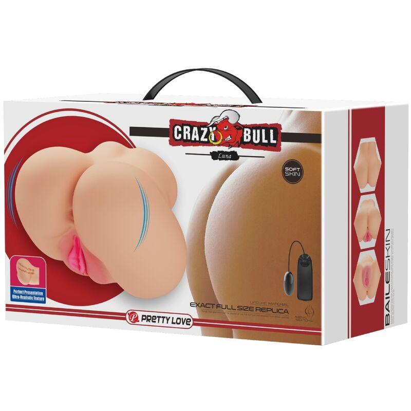 crazy bull vibratore realistico per vagina e ano luna