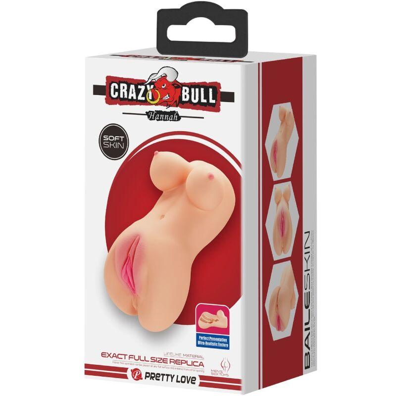 crazy bull vibratore hannah per vagina e ano realistici