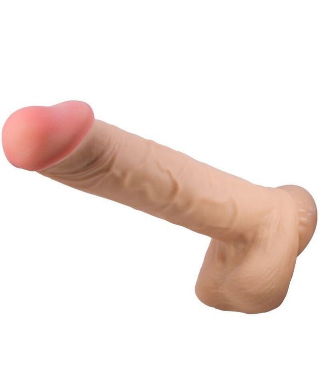 pretty love dildo realistico sliding skin series con ventosa scorrevole della pelle flesh 26 cm