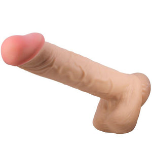 pretty love dildo realistico sliding skin series con ventosa scorrevole della pelle flesh 26 cm