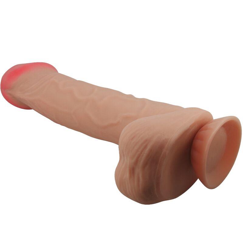 pretty love dildo realistico sliding skin series con ventosa scorrevole della pelle flesh 26 cm