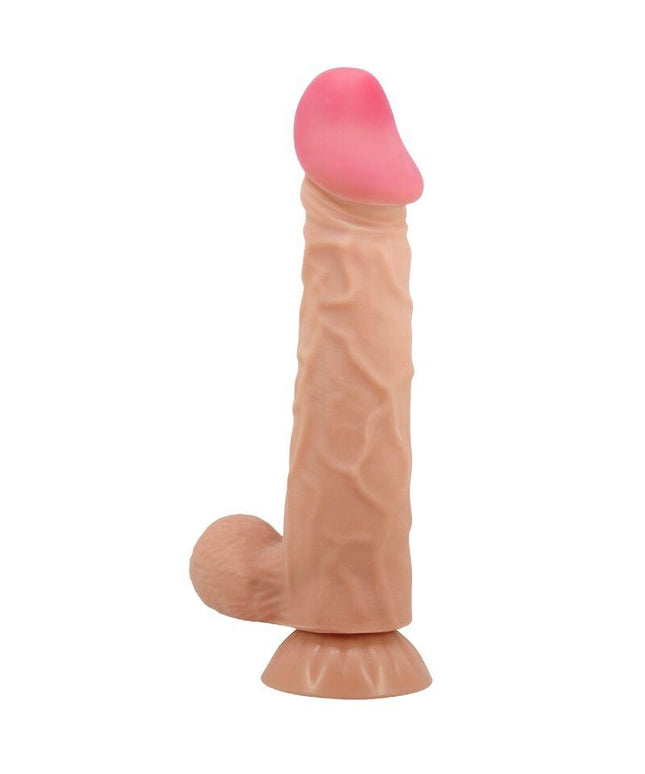 pretty love dildo realistico sliding skin series con ventosa scorrevole della pelle 24 cm