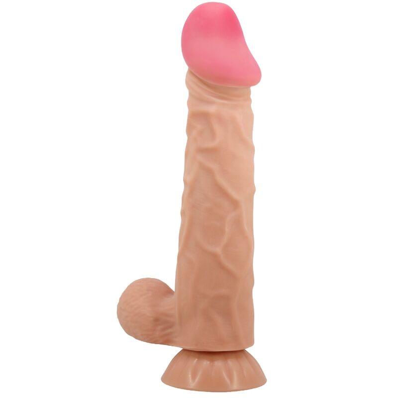 pretty love dildo realistico sliding skin series con ventosa scorrevole della pelle 24 cm