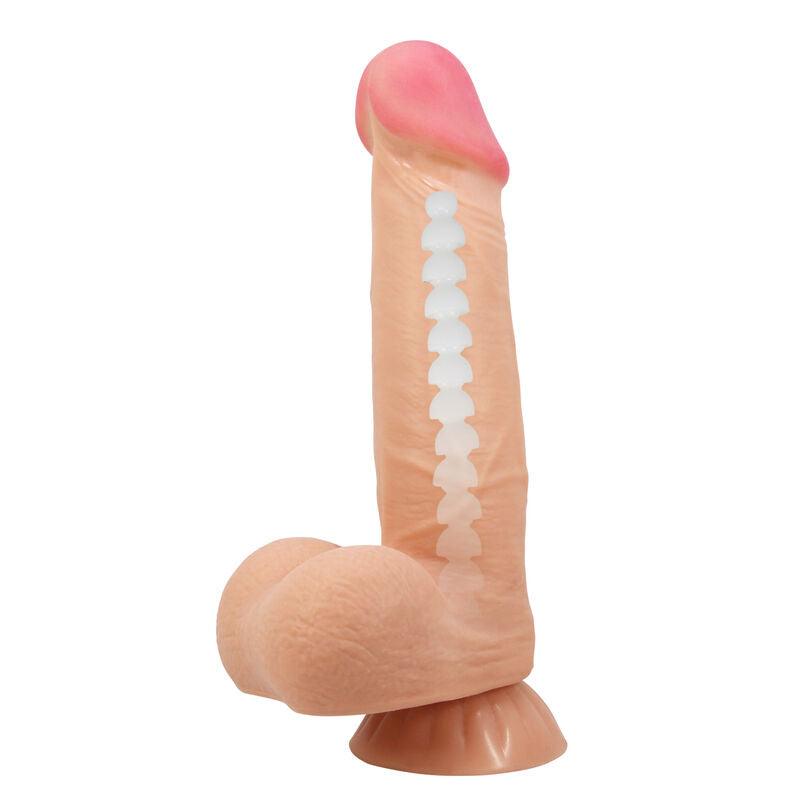 pretty love dildo realistico sliding skin series con ventosa scorrevole della pelle 21 8 cm