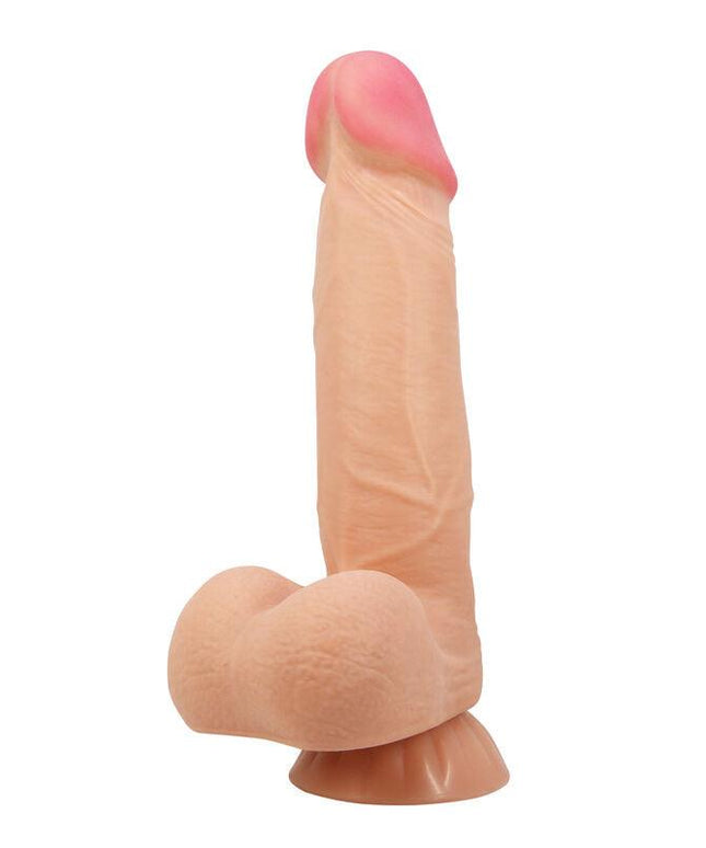 pretty love dildo realistico sliding skin series con ventosa scorrevole della pelle 21 8 cm