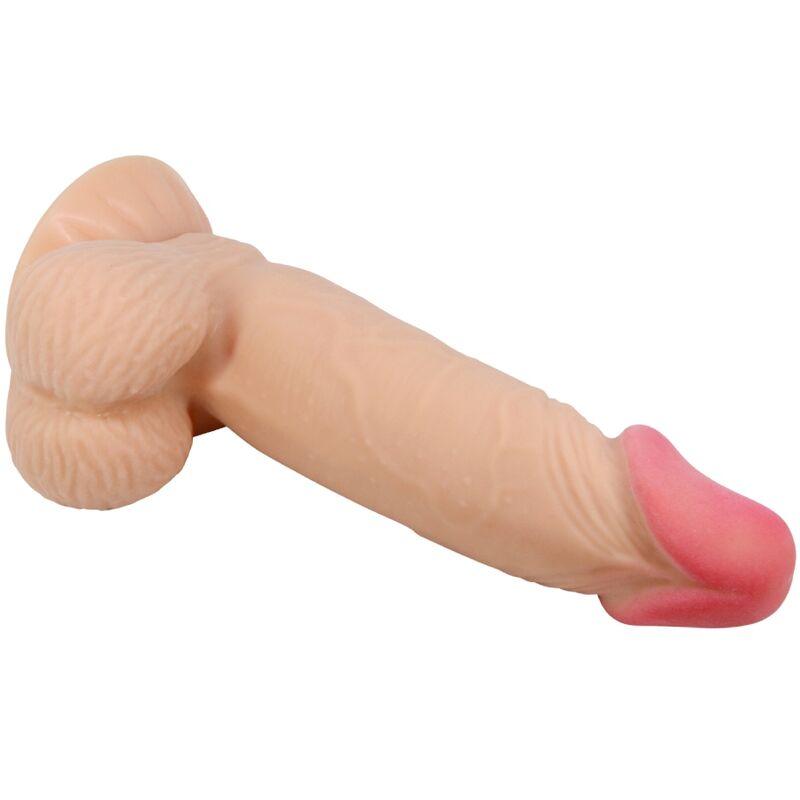 pretty love dildo realistico sliding skin series con ventosa scorrevole della pelle 19 4 cm