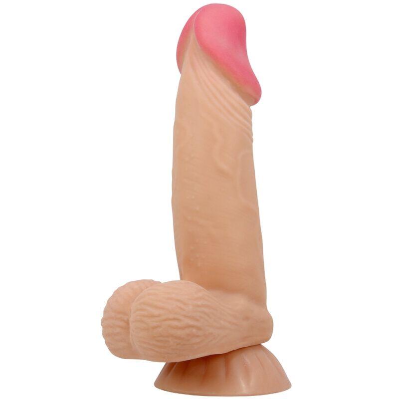 pretty love dildo realistico sliding skin series con ventosa scorrevole della pelle 19 4 cm