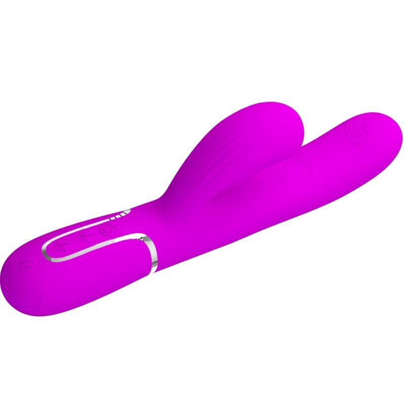 pretty love vibratore multifunzione perlita 3 in 1 g spot viola